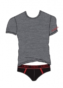 Completo Intimo Milan Ufficiale T-Shirt + Slip Elasticizzato