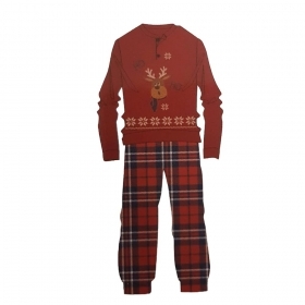 ORIGINAL INTIMO Pigiama Natalizio Caldo Cotone Uomo cal