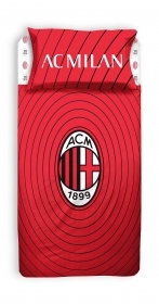 AC Milan, Completo Lenzuolo 1 Piazza E Mezza, 100% Coto