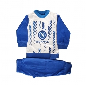 ORIGINAL INTIMO SSC Napoli Pigiama Lungo Bambino in 100% Cot