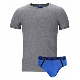 Completo Intimo Inter Ufficiale T-Shirt + Slip Elasticizzato