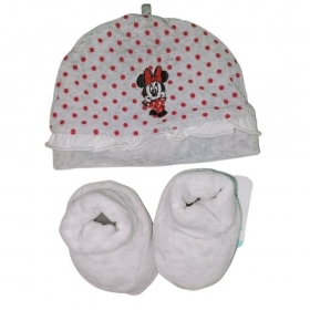 Disney Baby Set Berretto+ Scarpette CINIGLIA Minnie Col
