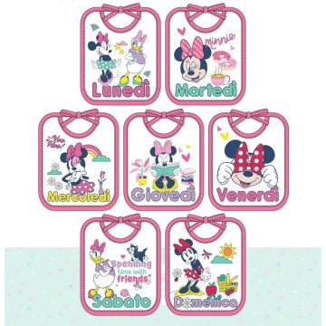 BAVETTE SETTIMANALI DISNEY MINNIE