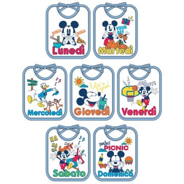 BAVETTE SETTIMANA MICKEY MOUSE
