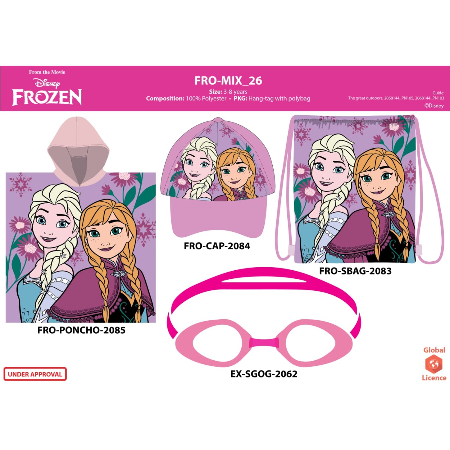 SET MARE PONCHO FROZEN