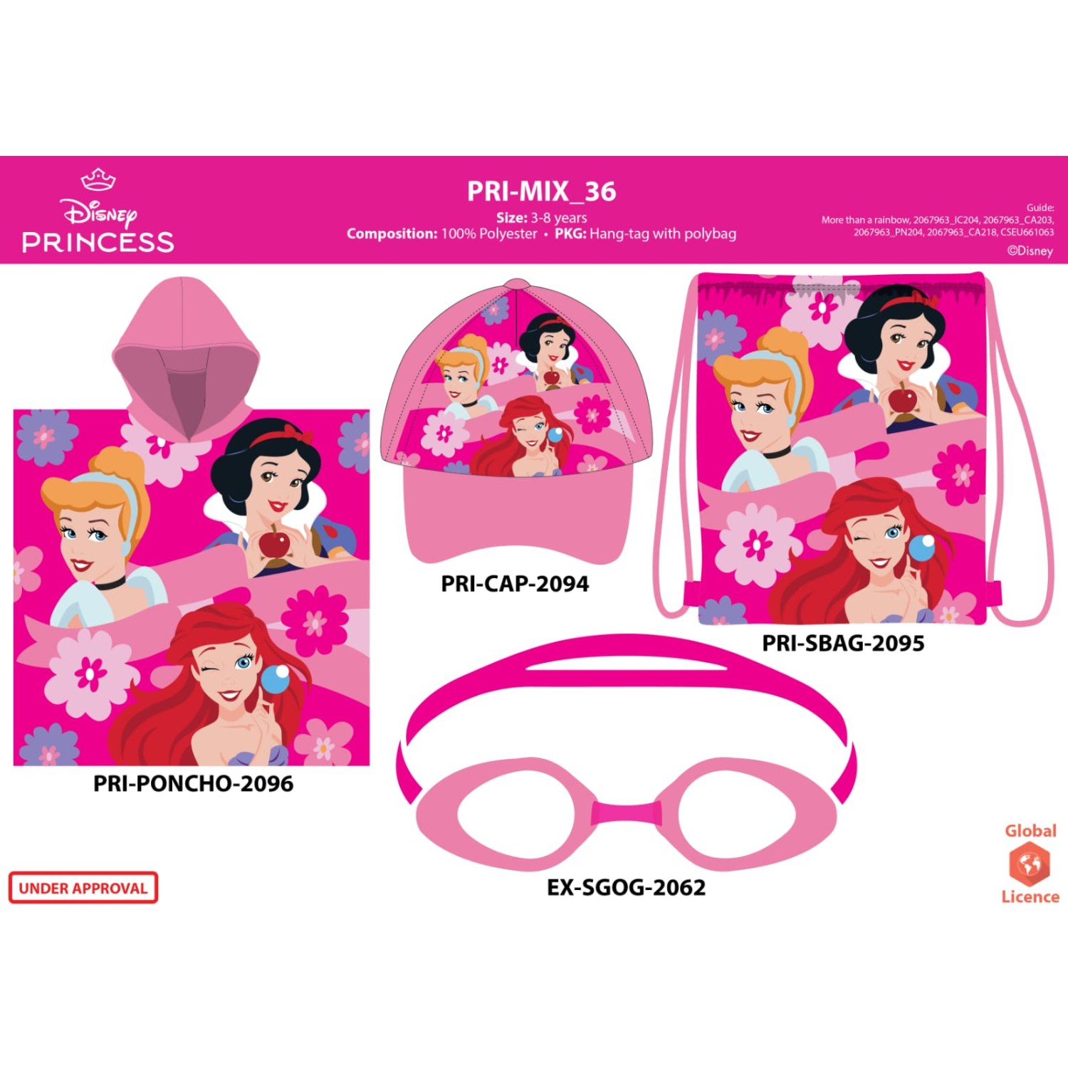 SET MARE PONCHO PRINCIPESSE