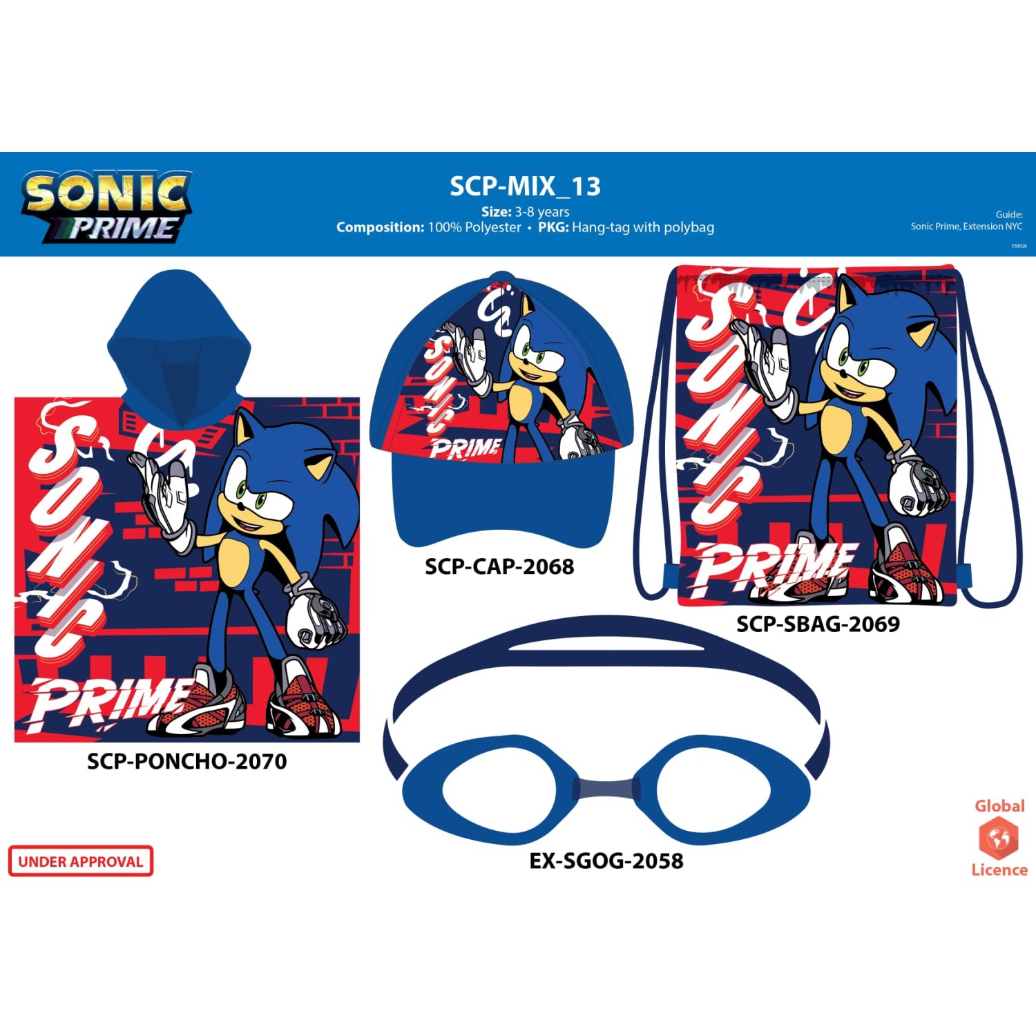 SET MARE PONCHO SONIC