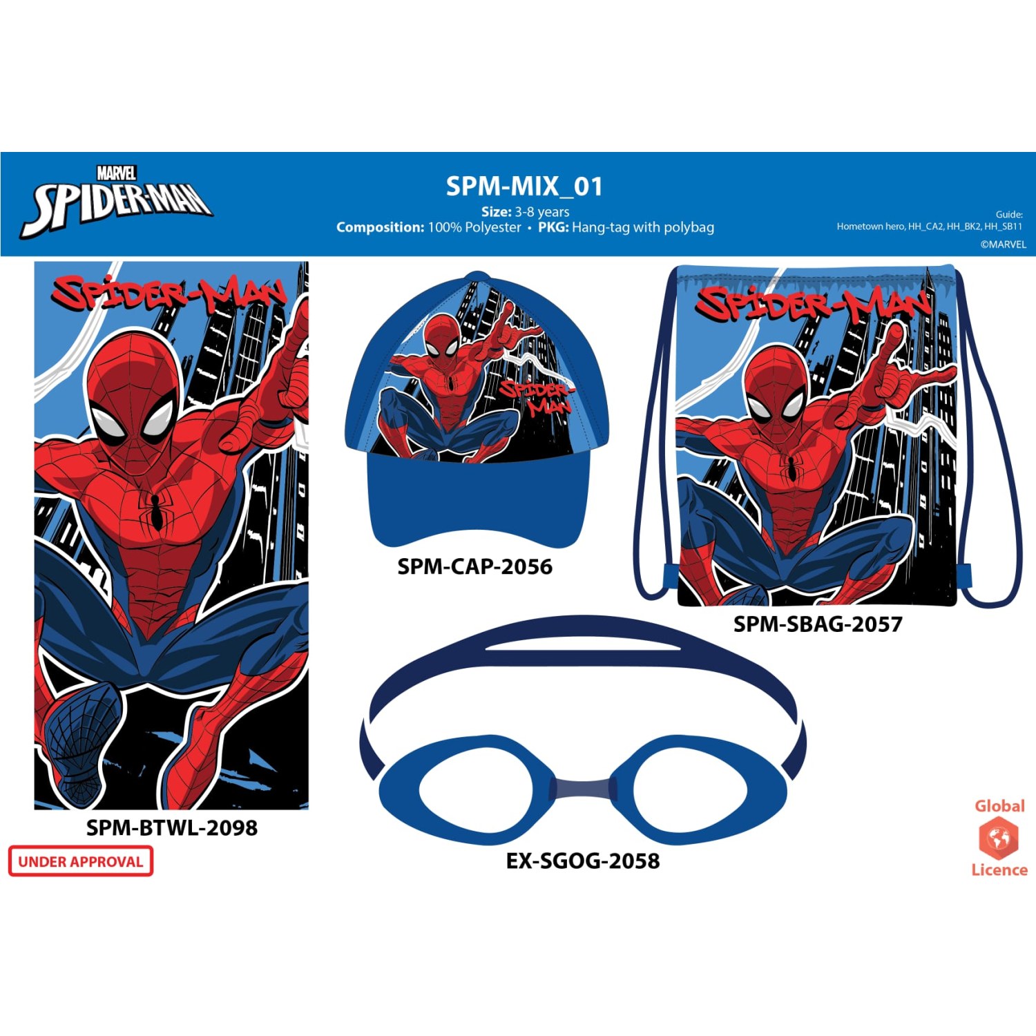 SET MARE TELO SPIDERMAN