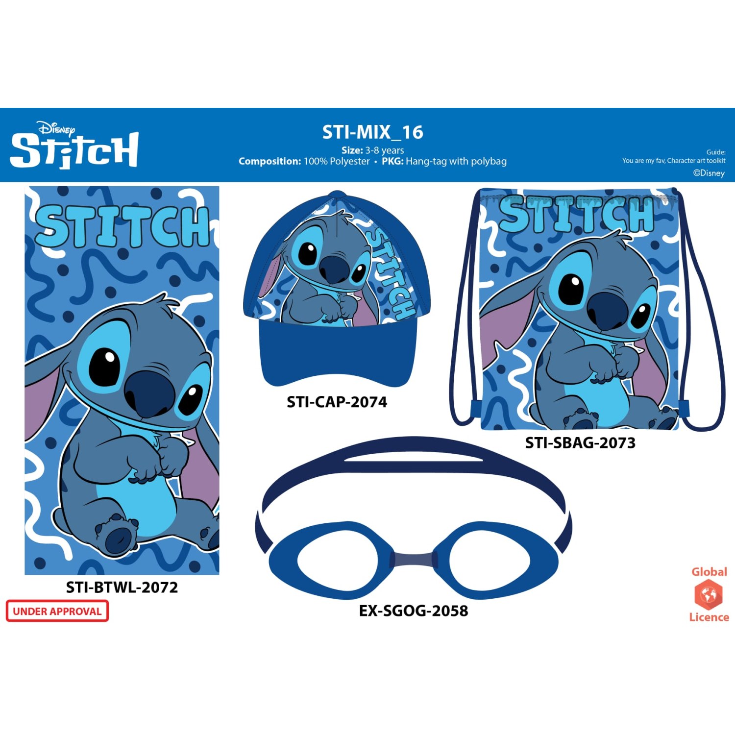 SET MARE TELO STITCH