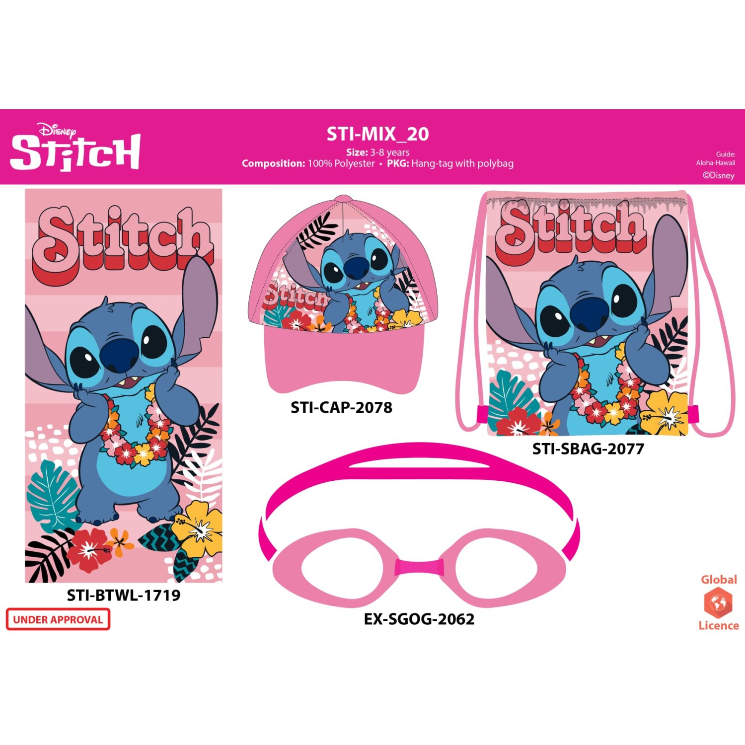 SET MARE TELO STITCH