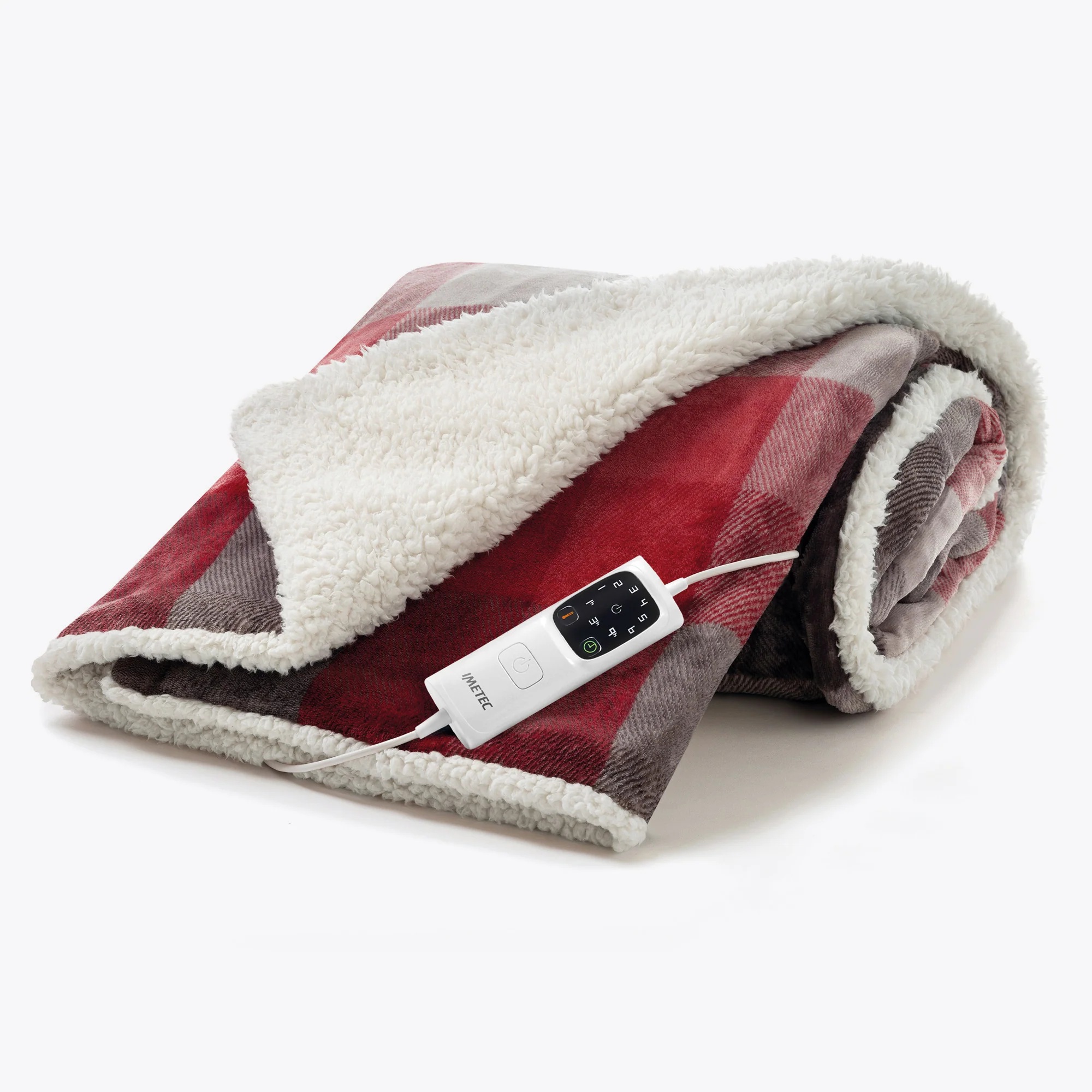 CALDOPLAID ADAPTO VELVET TARTAN ROSSO CM 160X120