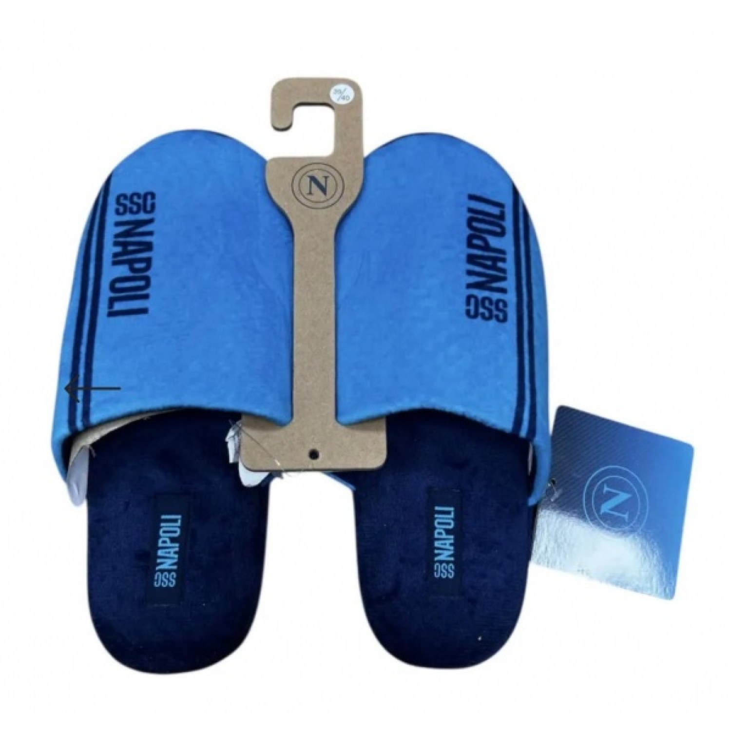 PANTOFOLE AZZURRE BAMBINO SSC NAPOLI