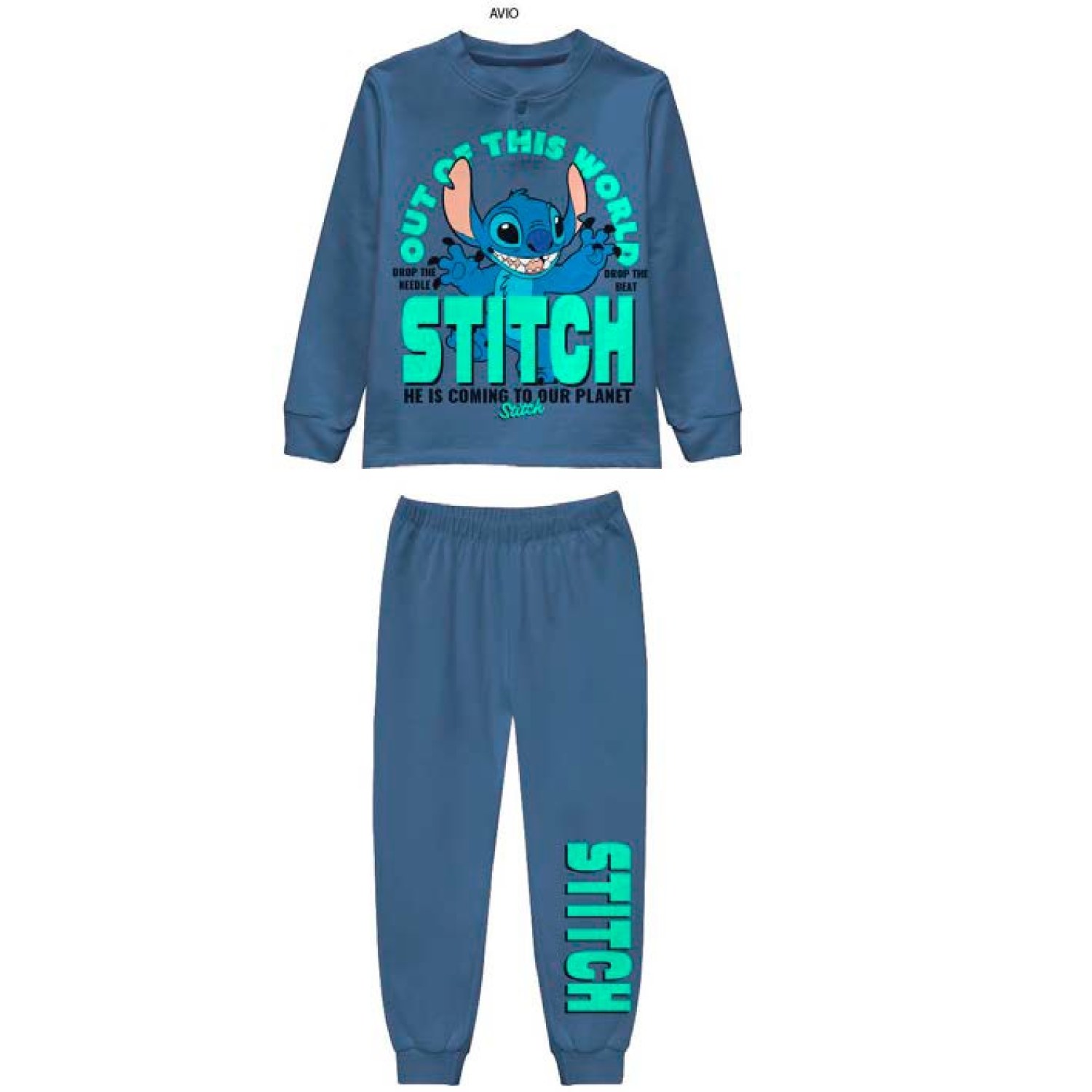 PIGIAMA STICH FELPA 4910